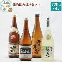 【ふるさと納税】日本酒 秋田県 地酒飲み比べセット 720ml×4本（秋田美人純米酒 雪の茅舎山廃本醸造 清澄辛口本醸造鳥海山 精撰出羽の..