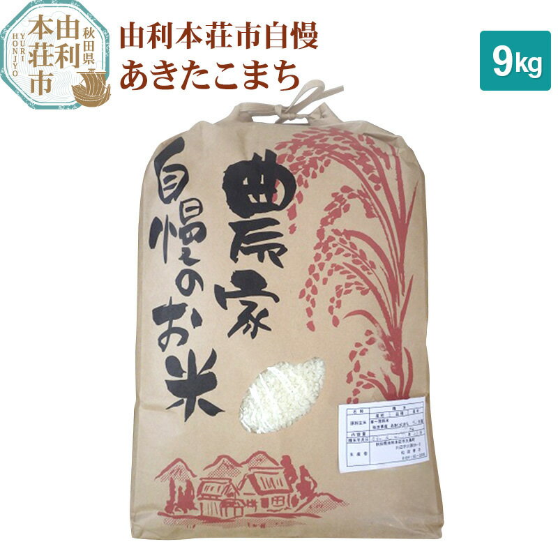 米 9kg 精米 秋田県産 あきたこまち 令和5年産 自慢のお米 9kg