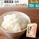 《6ヶ月定期便》令和5年産秋田県産ひとめぼれ 10kg（5kg×2袋）