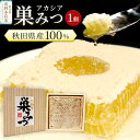 【ふるさと納税】小松養蜂場 はちみつ 秋田県産 100% 巣みつ(アカシア)