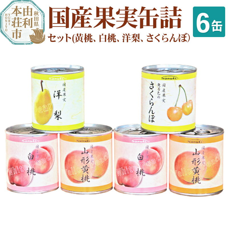 【ふるさと納税】Sanuki フルーツ缶詰 国産果実缶詰 6