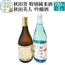 【ふるさと納税】秋田誉 特別純米酒 秋田美人 吟醸酒 飲み比べセット (720ml 2本)