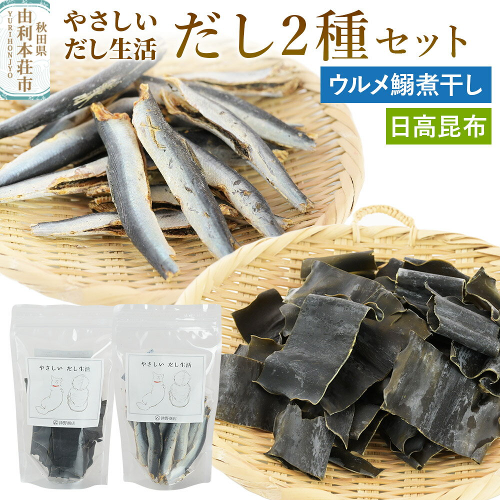 津野商店 日高昆布(カット)とウルメ鰯煮干しのセット(日高昆布60g・ウルメ鰯煮干し180g)