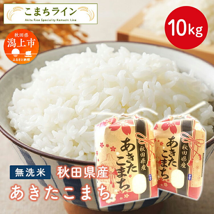 【ふるさと納税】 無洗米 あきたこまち 10kg 米 令和5年産 一等米 訳あり わけあり 返礼品 こめ コメ 10キロ ふっくら 甘い 人気 おすすめ ランキング グルメ 故郷 ふるさと 納税 秋田 潟上 潟上市 【こまちライン】