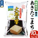 【ふるさと納税】米 植酸栽培 あきたこまち「大地の響」10kg(5kg×2袋)【精米】令和6年産 【秋山商店】