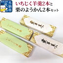 【ふるさと納税】大仙市産いちじく羊羹2本と栗のようかん2本セット【新栄堂小田島】