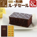 【ふるさと納税】ル・デセール 10個箱入 半生チョコケーキ ビター お菓子 手土産