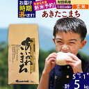 人気ランキング第17位「秋田県北秋田市」口コミ数「8件」評価「4.38」※令和6年産 新米予約※秋田県産 あきたこまち 5kg【玄米】(5kg小分け袋) 【1回のみお届け】2024産 お米 藤岡農産