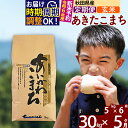 【ふるさと納税】 【玄米】 《定期便5ヶ月》 秋田県産 あきたこまち 30kg (5kg×6袋)×5回 計150kg 令和3年産 時期選べる お届け周期調整可能 隔月に調整OK あいかわこまち 一等米 5か月 5ヵ月 5カ月 5ケ月 30キロ お米