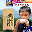 ※令和6年産 新米予約※秋田県産 あきたこまち 60kg(5kg小分け袋) 2024産 お米 藤岡農産