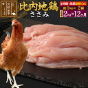 【ふるさと納税】《定期便12ヶ月》 比内地鶏 ささみ 2kg(1kg×2袋)×12回 計24kg 時期選べる お届け周期調整可能 12か月 12ヵ月 12カ月 12ケ月 24キロ 国産 冷凍 鶏肉 鳥肉 とり肉 ササミ