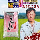 ※令和6年産 新米予約※《定期便6ヶ月》秋田県産 あきたこまち 60kg(10kg袋) 2024年産 お届け周期調整可能 隔月に調整OK お米 みそらファーム