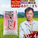 【ふるさと納税】※令和7年産 新米予約※《定期便4ヶ月》秋田県産 あきたこまち 70kg【白米】(10kg袋) 2025年産 お届け周期調整可能 隔月に調整OK お米 みそらファーム