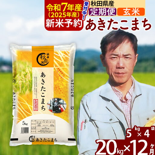 【ふるさと納税】※令和7年産 新米予約※《定期便12ヶ月》秋田県産 あきたこまち 20kg【玄米】(5kg小分け袋) 2025年産 お届け周期調整可能 隔月に調整OK お米 みそらファーム 【ふるさと納税】※令和7年産 新米予約※《定期便12ヶ月》秋田県産 あきたこまち 20kg【玄米】(5kg小分け袋) 2025年産 お届け周期調整可能 隔月に調整OK お米 みそらファーム