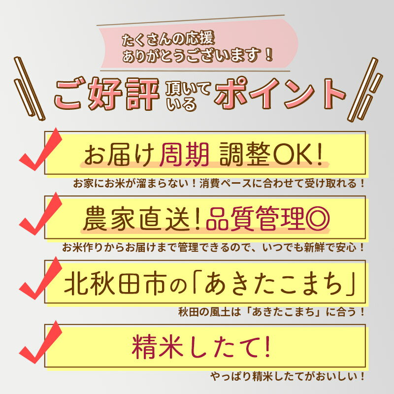 【ふるさと納税】※令和6年産 新米予約※《定期便6ヶ月》秋田県産 あきたこまち 20kg【無洗米】(5kg小分け袋) 2024年産 お届け周期調整可能 隔月に調整OK お米 みそらファーム 3