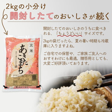 【ふるさと納税】 【玄米】 《定期便11ヶ月》 秋田県産あきたこまち100kg(2kg×50袋)×11回 おすそわけ 小分け 一等米 農産物検査員がいるお店 11か月 11ヵ月 11カ月 11ケ月 100キロ お米