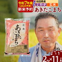 【ふるさと納税】※令和7年産 新米予約※《定期便11ヶ月》秋田県産 あきたこまち 2kg【玄米】(2kg小分け袋) 2025年産 お届け時期選べる お届け周期調整可能 隔月に調整OK お米 おおもり