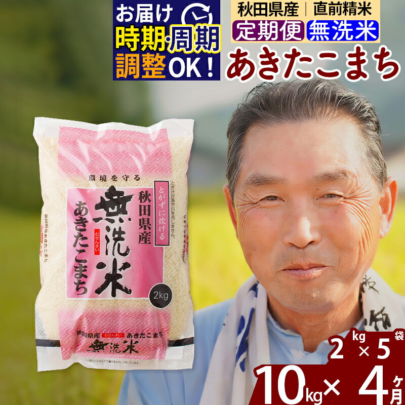 【ふるさと納税】※令和6年産 新米予約※《定期便4ヶ月》秋田