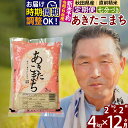 【ふるさと納税】※令和7年産 新米予約※《定期便12ヶ月》秋田県産 あきたこまち 4kg【7分づき】(2kg小分け袋) 2025年産 お届け時期選べる お届け周期調整可能 隔月に調整OK お米 おおもり