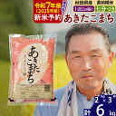 【ふるさと納税】※令和7年産 新米予約※秋田県産 あきたこまち 6kg【7分づき】(2kg小分け袋)【1回のみお届け】2025年産 お届け時期選べる お米 おおもり