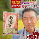 【ふるさと納税】※令和7年産 新米予約※《定期便12ヶ月》秋田県産 あきたこまち 2kg【3分づき】(2kg小分け袋) 2025年産 お届け時期選べる お届け周期調整可能 隔月に調整OK お米 おおもり