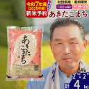 【ふるさと納税】※令和7年産 新米予約※秋田県産 あきたこまち 4kg【3分づき】(2kg小分け袋)【1回のみお届け】2025年産 お届け時期選べる お米 おおもり