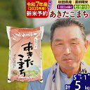 【ふるさと納税】秋田県産 あきたこまち 5kg【7分づき】(5kg小分け袋)【1回のみお届け】令和5年産 お届け時期選べる お米 おおもり 令和6年産 新米予約