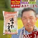 【ふるさと納税】《定期便3ヶ月》秋田県産 あきたこまち 20kg【7分づき】(5kg小分け袋) 令和5年産 発送時期が選べる 隔月お届けOK お米 おおもり