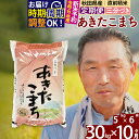 【ふるさと納税】 【三分づき】 《定期便10ヶ月》 秋田県産 あきたこまち 30kg (5kg×6袋)×10回 計300kg 令和3年産 時期選べる お届け周期調整可能 隔月に調整OK 一等米 10か月 10ヵ月 10カ月 10ケ月 30キロ お米