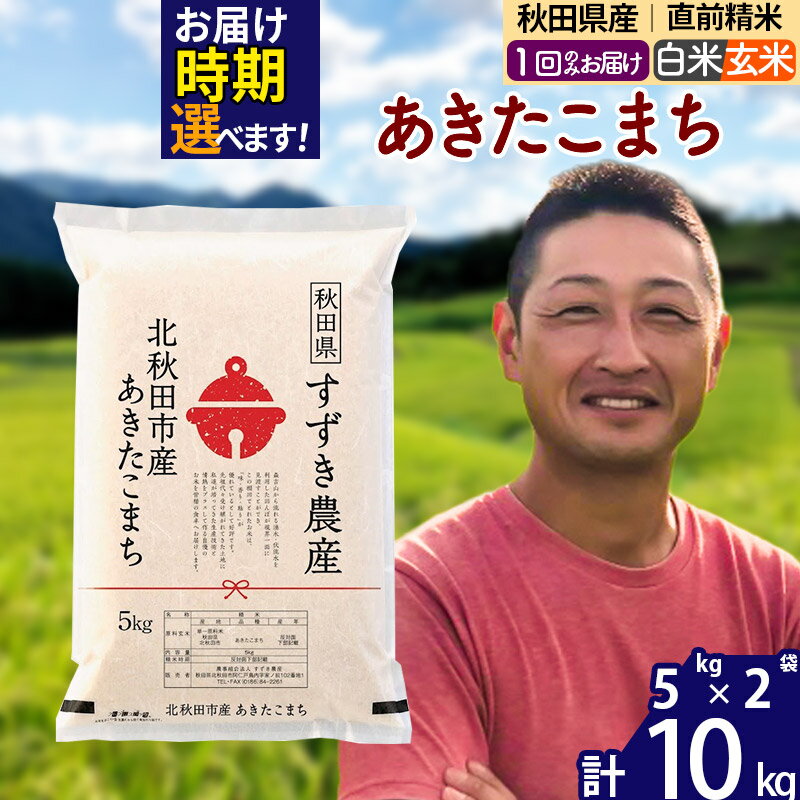 【ふるさと納税】秋田県産 あきたこまち 10kg【白米／玄米