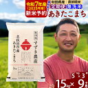 【ふるさと納税】※令和7年産 新米予約※《定期便9ヶ月》秋田県産 あきたこまち 15kg【無洗米】(5kg小分け袋) 2025年産 お届け周期調整可能 隔月に調整OK お米 すずき農産