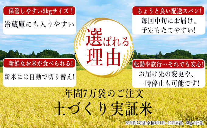 【ふるさと納税】米 定期便 5kg 6ヶ月 令和3年 あきたこまち＆ひとめぼれ 食べ比べ 5kg×6回 計30kg 精米 白米 ※毎年11月より新米　【定期便・お米 米 サブスク】