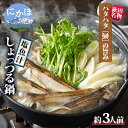 【ふるさと納税】秋田名物！ハタハタしょっつる鍋(3～4人前）