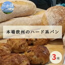 9位! 口コミ数「1件」評価「5」本場欧州のハード系パン　3個セット（3種）　【 小麦製品 朝食 お酒 料理 おとも ヘルシー ヘーゼルナッツ いちじく ルヴァン くるみ レ･･･ 