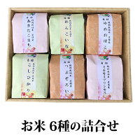 【ふるさと納税】【白米食べ比べ】 仙北市産 6種のお米詰合せ 【お米】 お届け:2018年11月上旬頃から順次発送予定。