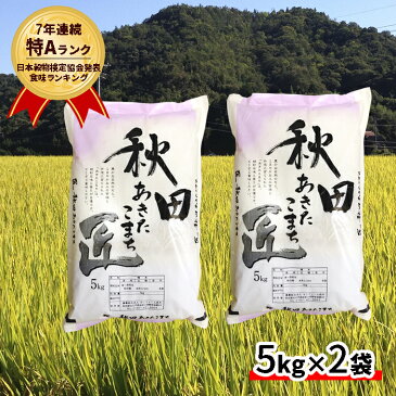 【ふるさと納税】【早期受付 令和2年産】農家直送 7年連続「特A」ランク 秋田県 仙北市産米 あきたこまち 5kg×2袋（合計：10kg）2020年10月から発送開始　【令和2年産・先行予約・お米・あきたこまち】　お届け：2020年10月上旬頃から順次発送予定。