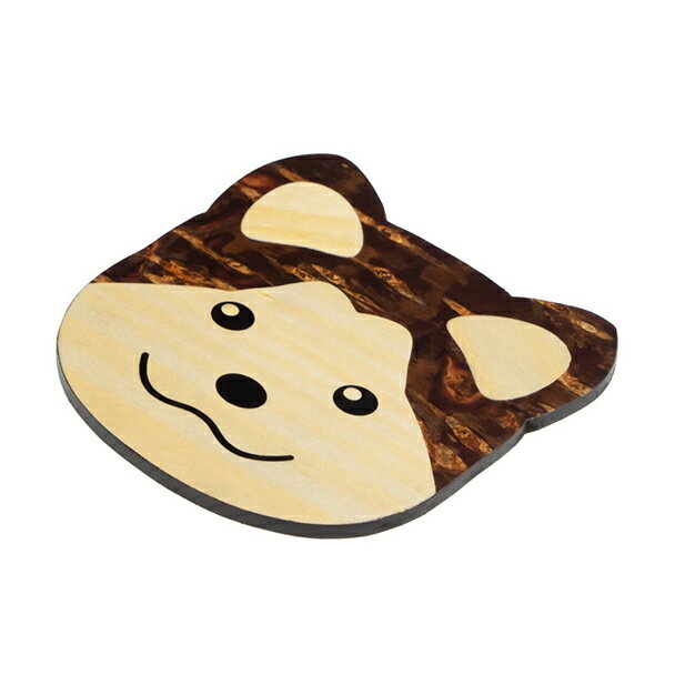 【ふるさと納税】[樺細工　八柳]秋田犬コースター【伝統工芸品　角館樺細工】　【雑貨・日用品・コースター・伝統工芸品・秋田犬柄】