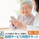 【ふるさと納税】シニア世代の「困った」を解決！訪問サービス利用チケット 30分×10回分【ゴミ捨て、買い物代行、調理、スマホ指導、お..