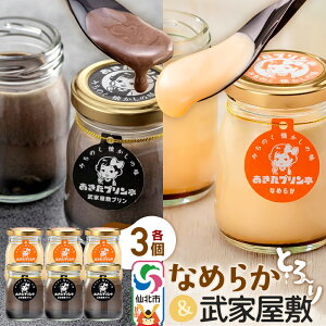 【ふるさと納税】あきたプリン亭 食べ比べ!なめらか&武家屋敷プリンセット 各3個 計6個入り