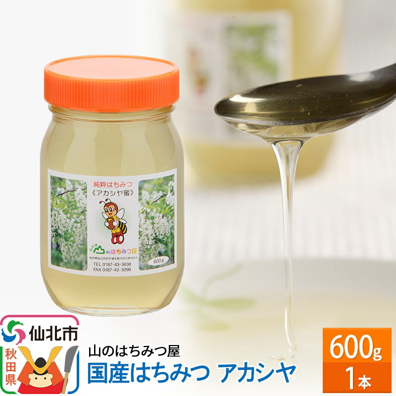 【ふるさと納税】国産 はちみつ アカシヤ 600g 山のはちみつ屋のサムネイル