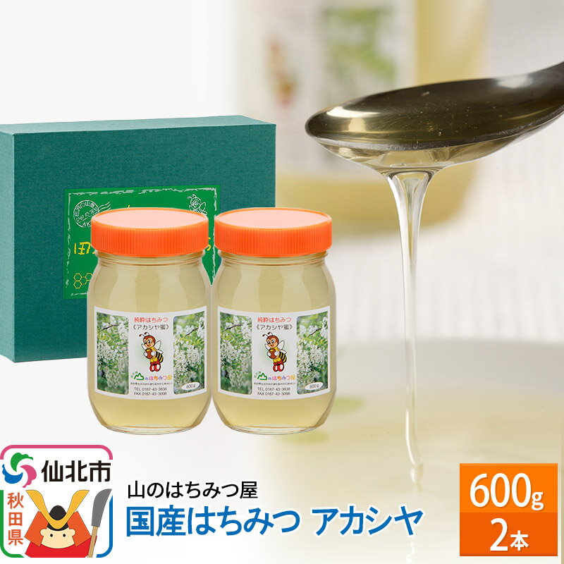 【ふるさと納税】国産 はちみつ アカシヤ 600g 2本セット