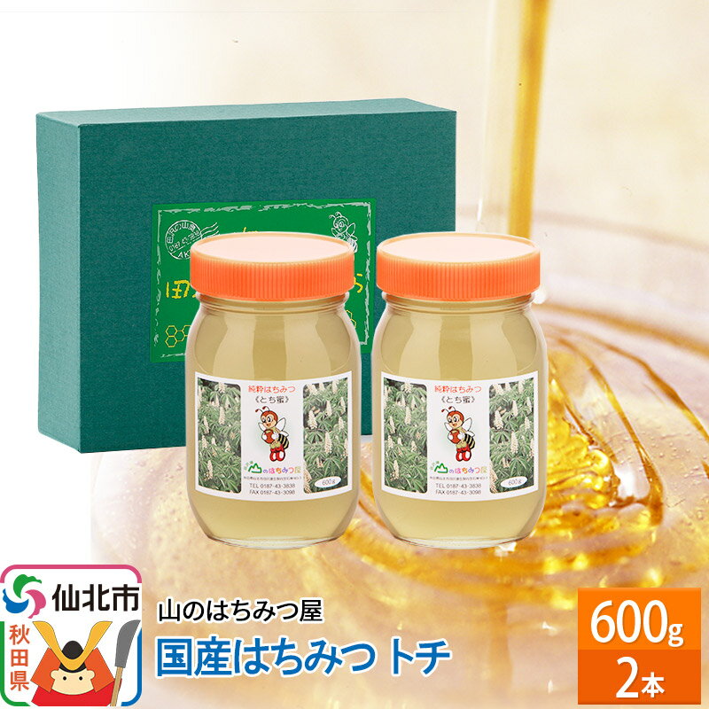 【ふるさと納税】国産 はちみつ トチ 600g 2本セット