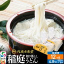 【ふるさと納税】《定期便12ヶ月》稲庭古来堂 切り落とし 稲庭うどん(中)800g×6袋を12回お届け 計57.6kg 伝統製法認定 稲庭古来うどん