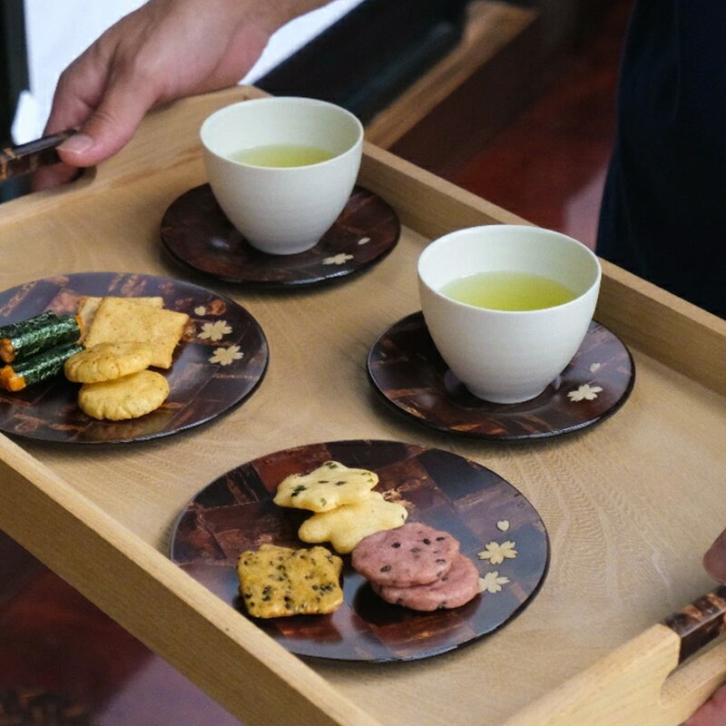 【ふるさと納税】伝統工芸 【八柳】 丸銘々皿 市松 ゆうパケット