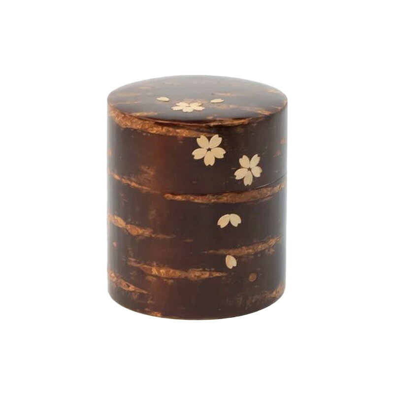 【ふるさと納税】伝統工芸 【八柳】 茶缶 平型 150g 無地桜