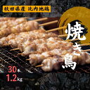 13位! 口コミ数「0件」評価「0」秋田県産 比内地鶏 焼き鳥セット 30本/計1.2kg 秋田県 上小阿仁村　【お肉・鶏肉・比内地鶏・焼き鳥・やきとり・焼鳥】