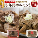 【ふるさと納税】レンジ温めOK!高橋旅館 馬肉煮込&馬ホルモン煮込 (250g小分け)【選べる容量】