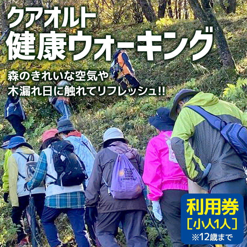 【ふるさと納税】クアオルト健康ウオーキング 利用券【小人1人（12歳まで）】
