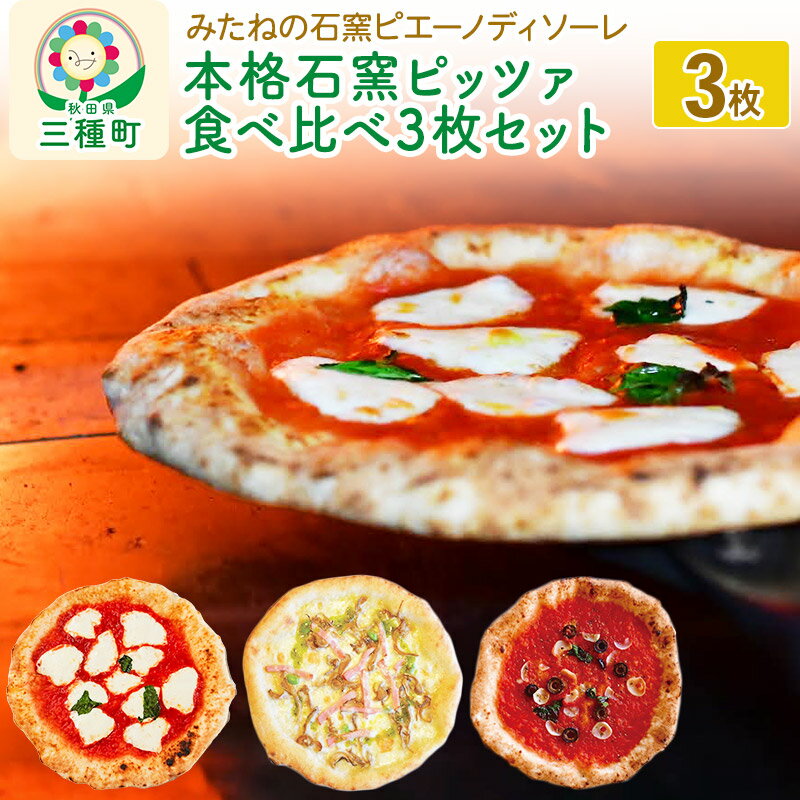 本格石窯ピッツァ食べ比べ3枚セット[ マリナーラ マルゲリータ きのことベーコンの塩ピッツァ ]ピザ 冷凍
