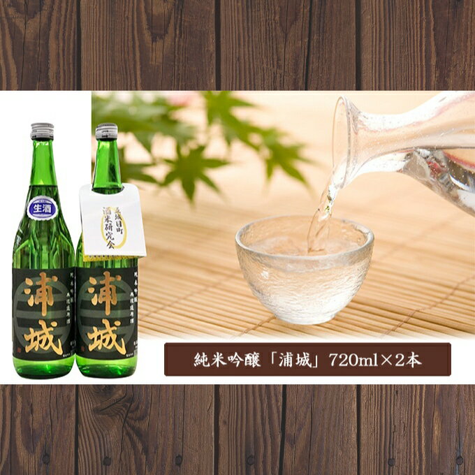 無濾過本生原酒「浦城」720ml×2本 純米吟醸　